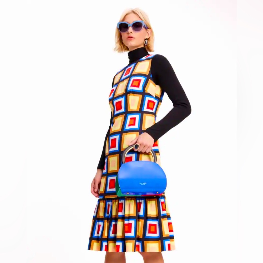 Kate Spade Blocks Of Color Flounce Sheath Dress
Color: Multi
Size: 2
